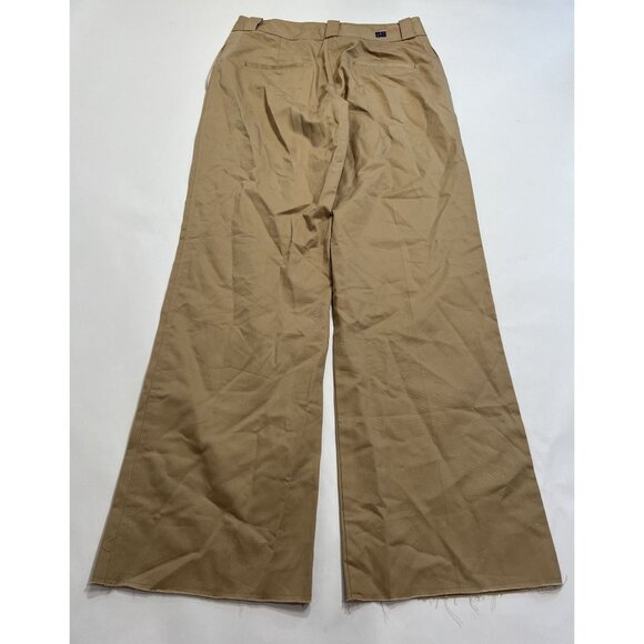 Saint Art Nessa Mid Rise Straight Leg Pant in Khaki - Picture 4 of 5
